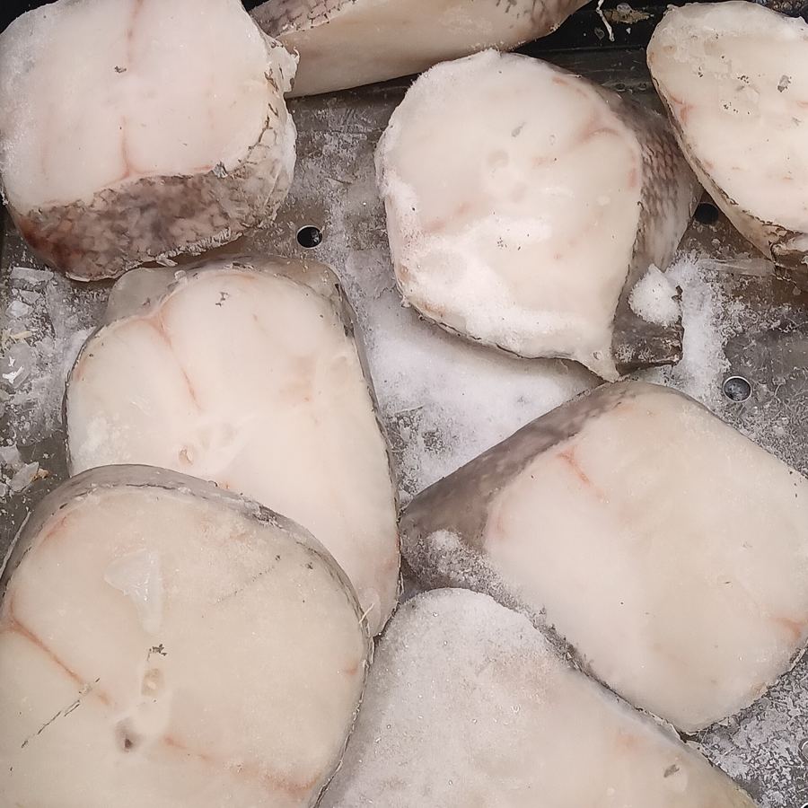 Frozen pangasius fillet kept at -18 degrees for export